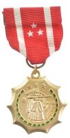 Amerikai Egyesült Államok DN Fülöp-szigetek Védelme bronz kitüntetés mellszalaggal T:1-  USA ND For the defense of the Philippines bronze decoration with ribbon C:AU
