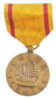 Amerikai Egyesült Államok DN Kínai szolgálat / Tengerészgyalogság bronz kitüntetés mellszalagon T:1-  USA ND China service / United States Marine Corps bronze decoration with ribbon C:AU