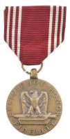 Amerikai Egyesült Államok DN Kitűnő magaviseletért bronz kitüntetés mellszalagon T:1-  USA ND For good conduct bronze decoration with ribbon C:AU