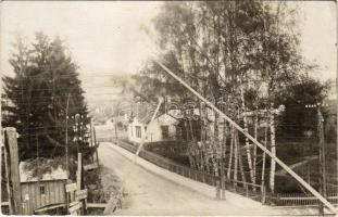 1917 Vatra Dornei, Dornavátra, Bad Dorna-Watra (Bukovina); út a bajorhegyi állások felé / WWI Austro-Hungarian K.u.K. military, road. photo (EK)