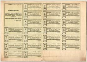 Gyöngyös 1917. "Gyöngyös és Vidéke Szőlősgazdái Szeszfőző Szövetkezete" névre szóló részje...