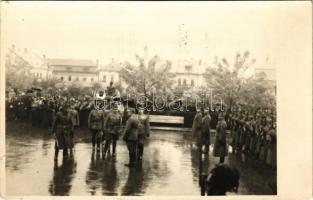 1940 Nagybánya, Baia Mare; bevonulás / entry of the Hungarian troops. photo