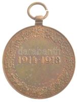 Ausztria DN "Ausztriáért / 1914-1918" bronz kitüntetés mellszalag nélkül T:2
Austria ND &...
