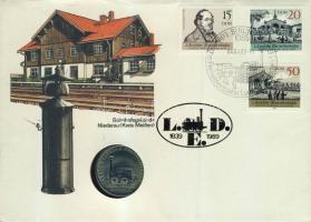 NDK 1988. 5M "Saxonia" érmés borítékon teljes bélyegsorral, alkalmi bélyegzővel T:1