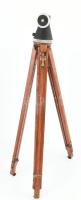 Régi fa fényképező állvány, h: 65 cm