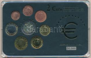 Belgium 1999-2006. 1c-2E (8xklf) forgalmi emlékérme összeállítás műanyag dísztokban T:1,1- Belgium 1999-2006. 1 Cent - 2 Euro (8xdiff) commemorative coin set in plastic case C:UNC,AU