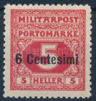 Feldpost Itáliában 1918 Portó 6C/5H 11 1/2 fogazás (3.500)