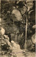 Bucsecs-hegység, Butschetsch, Muntii Bucegi; Wasserfall. Siebenbürgische Karpathen / vízesés / waterfall. Kunstanstalt Jos. Drotleff (EK)