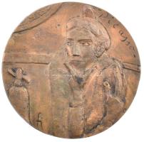 Farkas István Béla (1915-2005): DN "Picasso" kétoldalas bronz emlékérem (86mm) T:1-