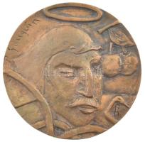 Farkas István Béla (1915-2005) DN "Paul Gauguin" kétoldalas bronz emlékérem (85mm) T:1-