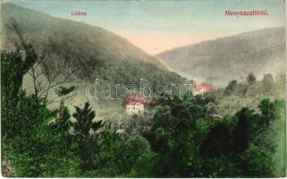 1911 Menyháza-fürdő, Monyásza, Baile Moneasa; látkép, nyaraló. Fái Károly kiadása / villa (EK)