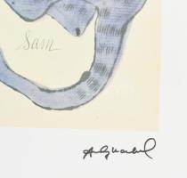 Andy Warhol (1928-1987): Cat. Ofszet litográfia, papír. Sorszámozott: 36/100, jelzett a nyomaton. Ge...