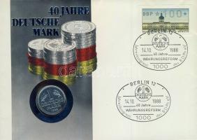 NSZK 1988. 1M bélyeges érmés borítékon alkalmi bélyegzővel, hátoldali ismertető tanúsítvánnyal T:1 Csak 5000 db!