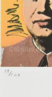 Andy Warhol (1928-1987): Mao Ce Tung / Mao Zedong. Ofszet litográfia, papír. Sorszámozott: 19/100, j...