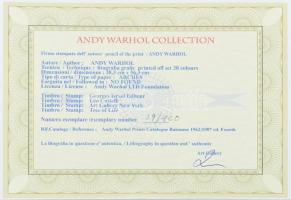 Andy Warhol (1928-1987): Mao Ce Tung / Mao Zedong. Ofszet litográfia, papír. Sorszámozott: 19/100, j...