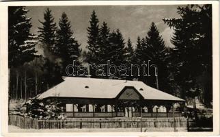 Miskolc, Jávorkút, vadászház télen. photo