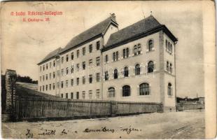 1913 Budapest II. Budai Rákóczi Kollégium. Oszlop utca 35. (ma Keleti Károly utca), Bíró Pál fényk. (fa)