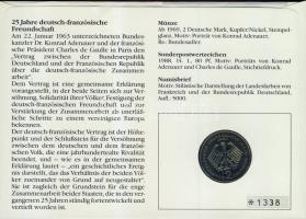 NSZK 1987. 2M "Konrad Adenauer" érmés, bélyeges borítékon alkalmi bélyegzővel, hátoldali i...