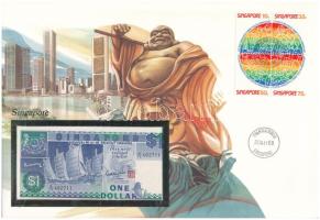 Hongkong 1986. 10$ borítékban, alkalmi bélyeggel és bélyegzésekkel T:I Hong Kong 1986. 10 Dollars in envelope with stamps C:UNC