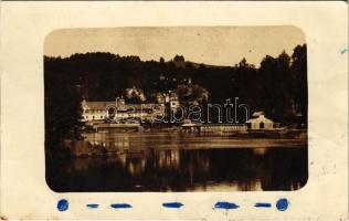 1914 Szováta-fürdő, Baile Sovata; Medve-tó / Lacul Ursu / lake, spa. photo (gyűrődés / crease)