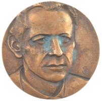 Győrfi Sándor (1951-) 1984. Váci Mihály Emlékbizottság - Születésének 60. évfordulójára - Nyíregyháza kétoldalas bronz plakett (80mm) T:1- patina