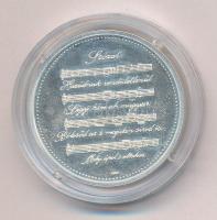 Csontos Attila (?-?) 2016. "Szózat emlékérem" peremén jelzett Ag emlékérem (10g/0.999/30mm...