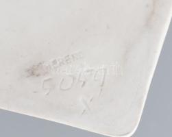 Herendi Beethoven, fehér mázas és biscuit figura, jelzett, kopott, kosz nyomokkal, Tervező: Horvay J...