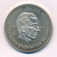 Belgium 1993. Baldvin király kétoldalas fém emlékérem (40mm) T:1  Belgium 1993. King Baldouin two-sided commemorative medallion (40mm) C:UNC