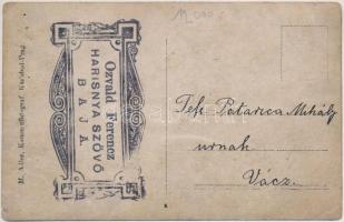 Baja, Ozvald Ferenc harisnyaszövő műhelye, belső munkásokkal. M. Adler Kammerfotograf (Karlsbad-Prag...