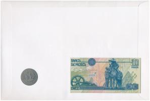 Mexikó "Emiliano Zapata" érmés és bankjegyes felbélyegzett boríték, bélyegzéssel, német ny...