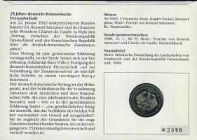 NSZK 1987. 2M "Konrad Adenauer" érmés, bélyeges borítékon alkalmi bélyegzővel, hátoldali i...