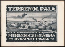 cca 1920-1930 Terrenol pala, Miskolczi és Társa Budapest-Piszke, képes ismertető kiadvány, árjegyzék. Bp., Weiss L. és F.-ny., 16 p.