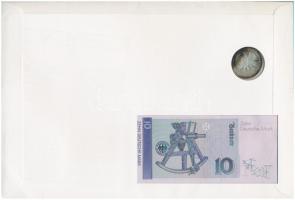 Német Szövetségi Köztársaság "Carl Friedrich Gauss" érmés és bankjegyes felbélyegzett borí...