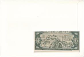 Kuba 1982. 1P felbélyegzett borítékban, bélyegzéssel T:I Cuba 1982. 1 Peso in envelope with stamp an...