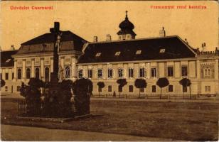 1908 Csorna, Premontrei rend kastélya. (W.L. ?) (ázott sarok / wet corner)