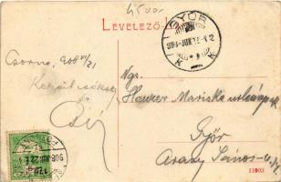 1908 Csorna, Premontrei rend kastélya. (W.L. ?) (ázott sarok / wet corner)