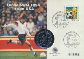 USA 1994. 1/2$ "Labdarúgó VB" bélyeges érmés borítékon alkalmi bélyegzővel, hátoldali ismertető tanúsítvánnyal T:BU