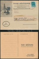 1940 Teleki Szőlőtelepek Villány szőlészeti értesítője, 50. üzemi év (1940/41.), fekete-fehér képekkel illusztrált + 4 db kapcsolódó reklámnyomtatvány (megrendelőlap, árjegyzék)