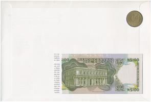 Uruguay "José Gervasio Artigas" érmés és bankjegyes felbélyegzett boríték, bélyegzéssel, n...