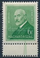 1932 Arcképek 6f bélyeg kettős fogazással és festékfolttal