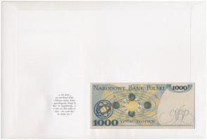 Lengyelország "Kopernikusz" érmés és bankjegyes felbélyegzett boríték, bélyegzéssel, német...