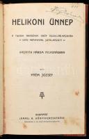 3 db színmáveket, népszínműveket tartalmazó kolligátum Prém József: Helikoni ünnep, Adoprján báró, S...