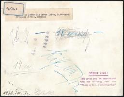 1936 Montana pecséttel jelzett fotó 21x16 cm