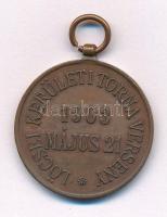 1903. Lőcsei Kerületi Torna Verseny - 1903 május 21 / Verseny Díj bronz díjérem füllel (29mm) T:1-