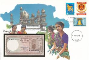 Bangladesh 1981. 5T felbélyegzett borítékban, bélyegzéssel T:I Bangladesh 1981. 5 Taka in envelope with stamp and cancellation C:UNC