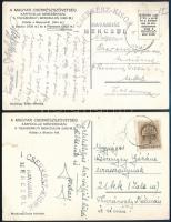 1942 2 db levelezőlap Cserkész-Kisok, Havasház, Mencsul bélyegzéssel, mindkettő a kárpátaljai menedékház képeslapján