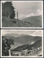 1942 2 db levelezőlap "Cserkész-Kisok, Havasház, Mencsul" bélyegzéssel, mindkettő a kárpát...