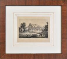 Henry Winkles (1801-1860) metszése, L. Mayer után: Riekersburg. Acélmetszet, papír, jelzett a metszeten. 10x15 cm. Üvegezett fakeretben.