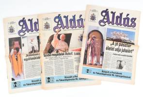 1991 3 db különkiadású folyóirat II. János Pál pápa magyarországi látogatásának alkalmából