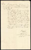 1868 jegyzői irat, az orvosok, stb. juttatásáról